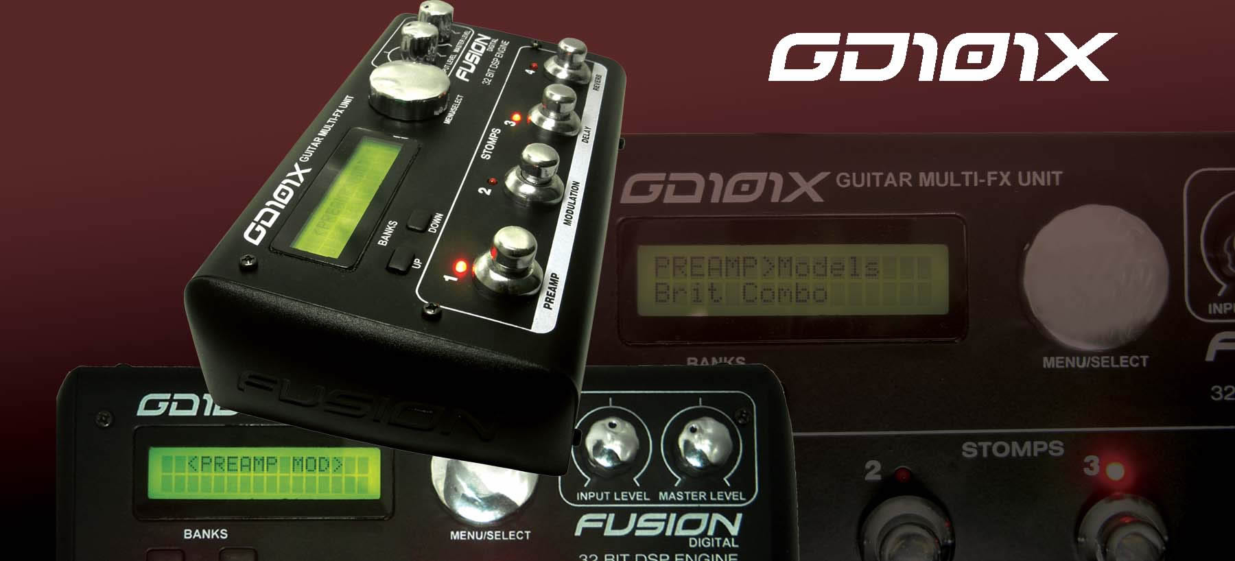 GD101X guitar multifx, multieffets unit